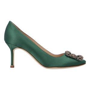 Manolo Blahnik Hangisi 070 Pump Green - NWT